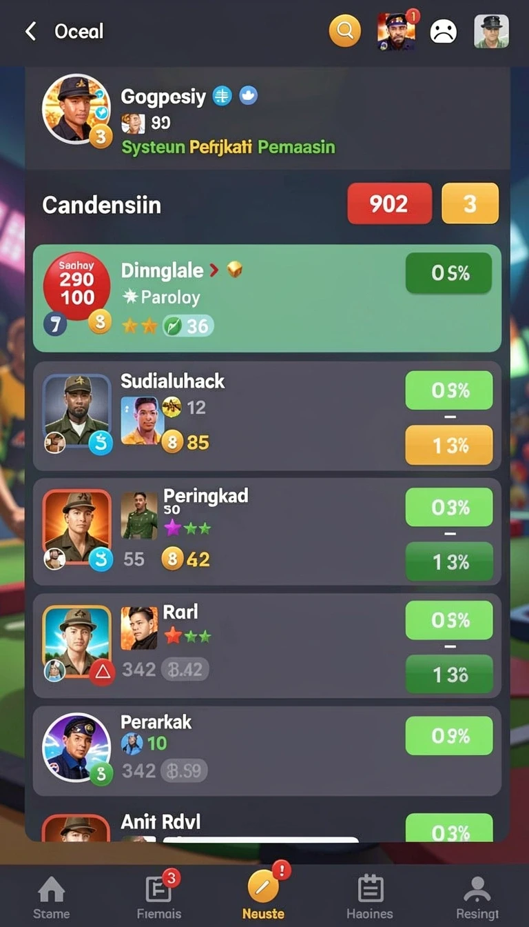 Beragam pilihan permainan menarik dalam aplikasi Download gan89 APK untuk Android.